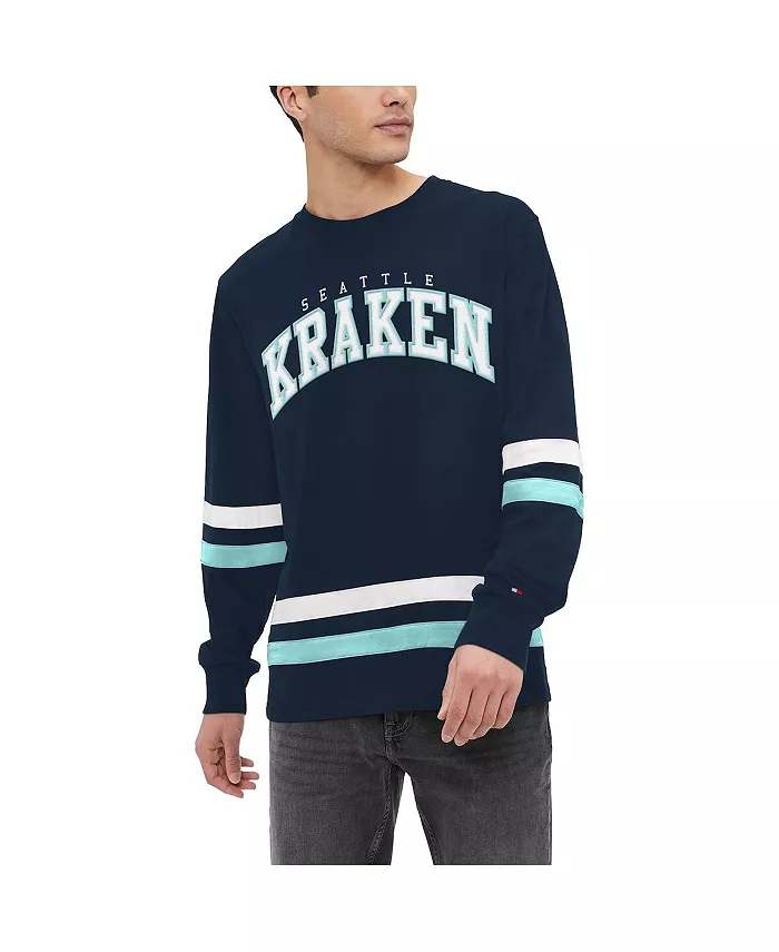 

Мужская синяя футболка с длинным рукавом Seattle Kraken Nolan Tommy Hilfiger