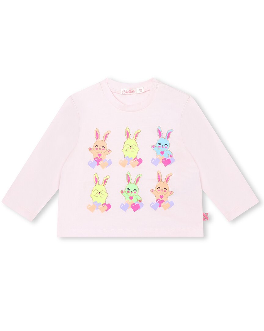 

Футболка с рисунком кролика Billieblush, розовый