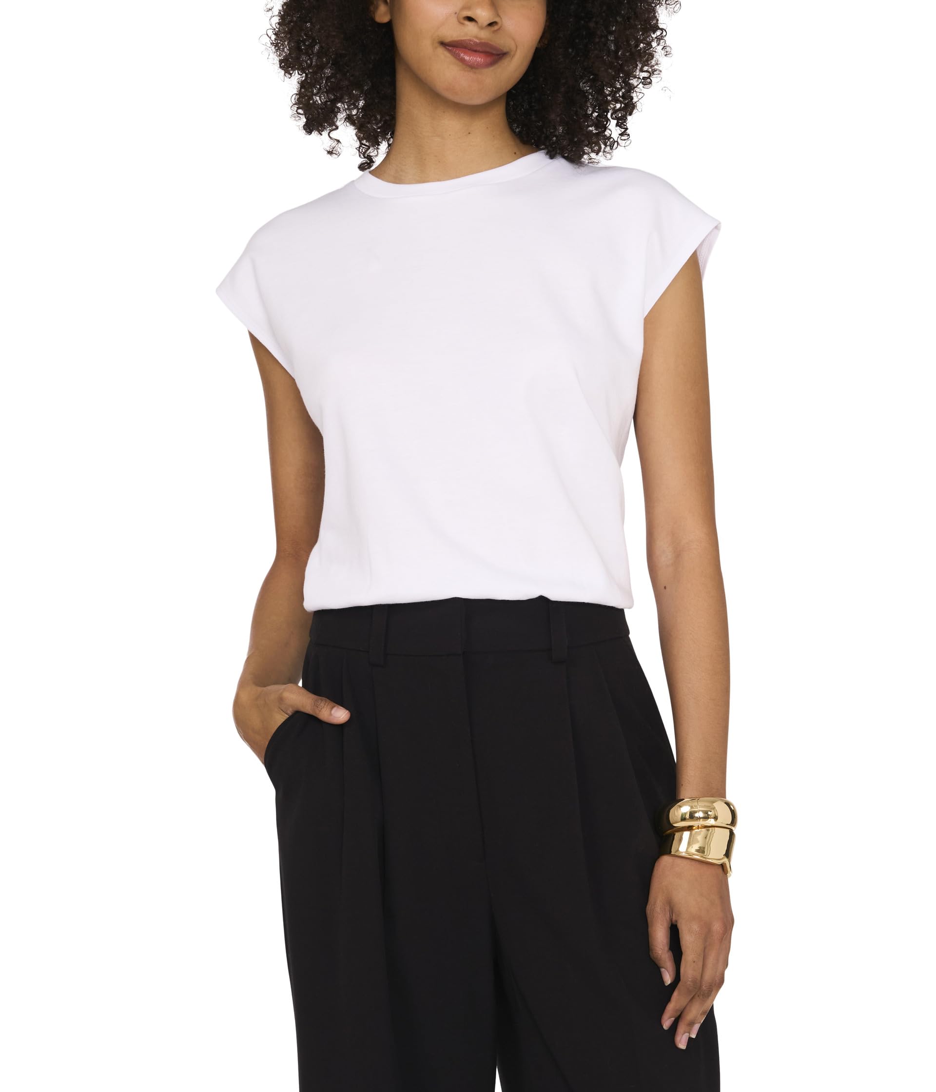 

Топ Vince Camuto Cropped, цвет Ultra White 1