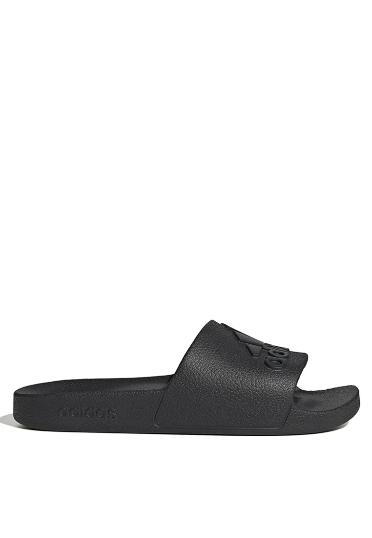 Шлепанцы, водоотталкивающие, Adilette Aqua, Adidas, черный — фото 4