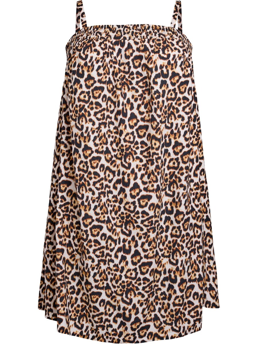 

Летнее платье Zizzi Vsol, цвет Beige/Dark beige