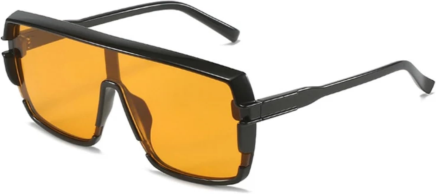 

Модные панк-солнцезащитные очки для женщин и мужчин в стиле ретро, ​​солнцезащитные очки для женщин, для активного отдыха и вождения, защита от УФ-излучения UV400 TKKTLLT, Black Orange