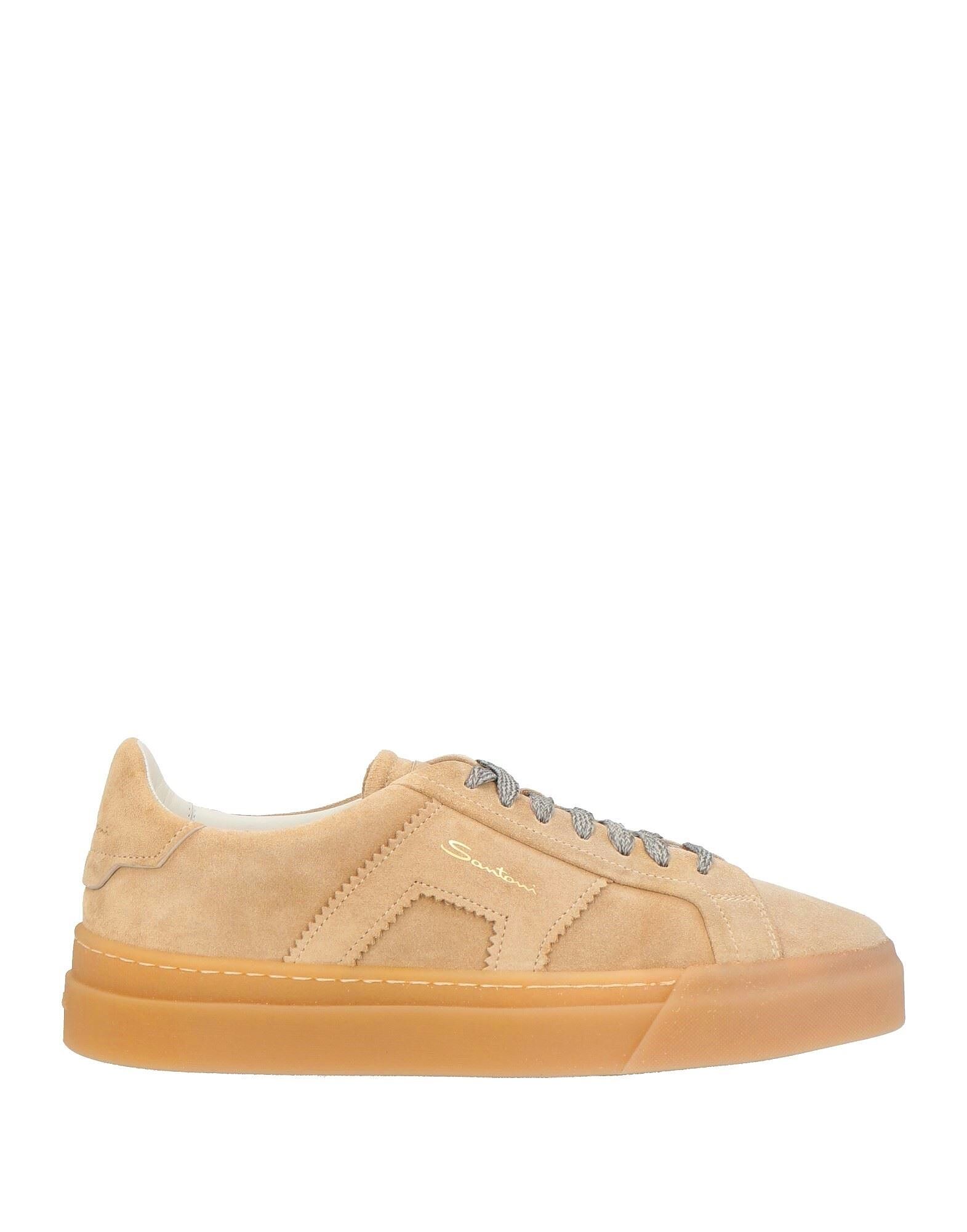 Кроссовки Double Buckle Sneaker Santoni, песочный