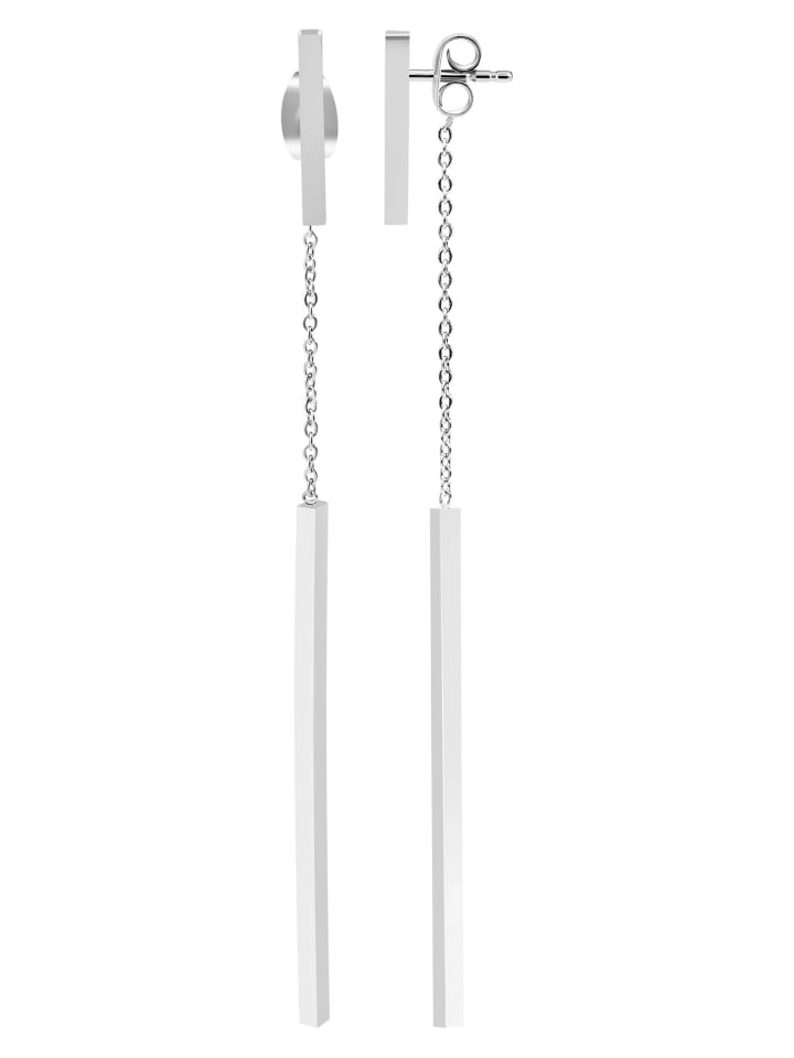 

Adeliás Женские серьги - Серьги-гвоздики из нержавеющей стали серебристого цвета