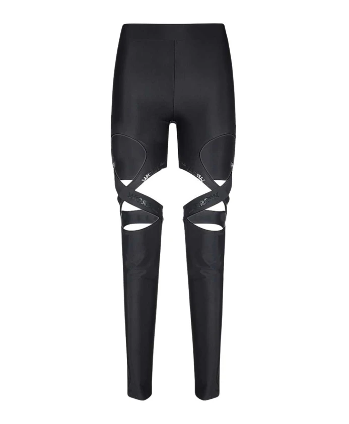 

Леггинсы из технической ткани с вырезами Barrow, черный