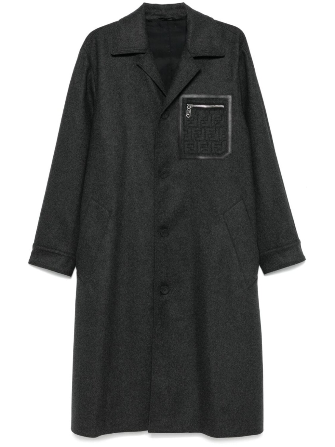 

Фетровое пальто FENDI, серый