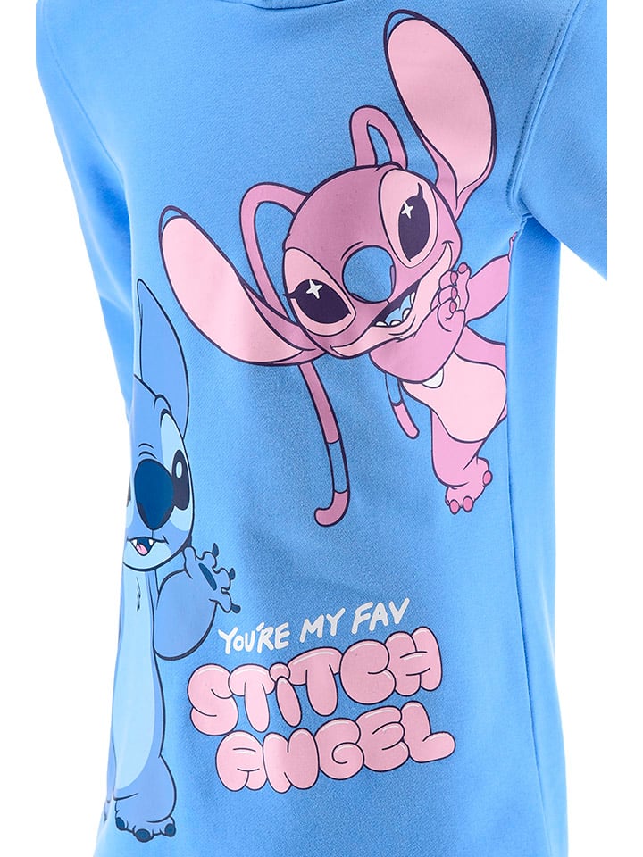 Платье-толстовка Лило и Стич светло-голубого цвета Lilo & Stitch — фото 4