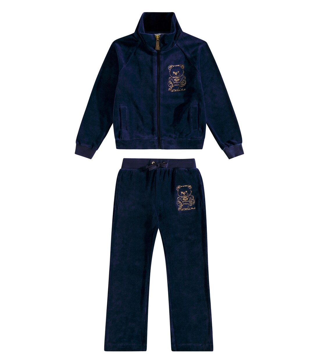 

Спортивный костюм Teddy Bear из хлопковой смеси Moschino Kids, Blu Navy