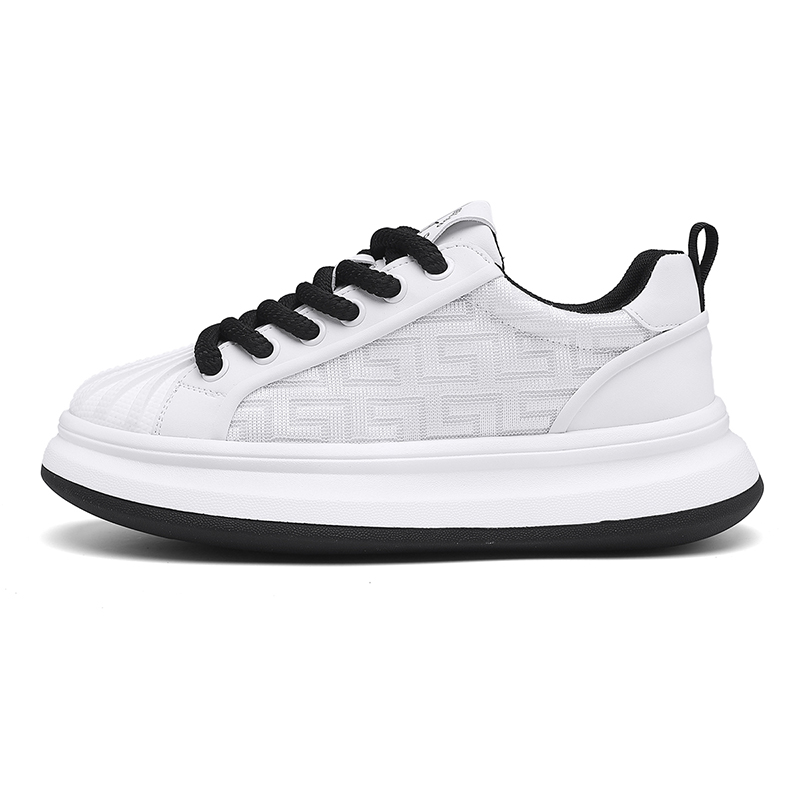 

Низкие повседневные туфли мужские JANECO, White Black