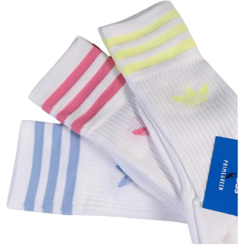 Носки гольф унисекс, набор из 3 пар Adidas Originals, 1 Set 3 Packs (Red+Yellow+Blue) — фото 3