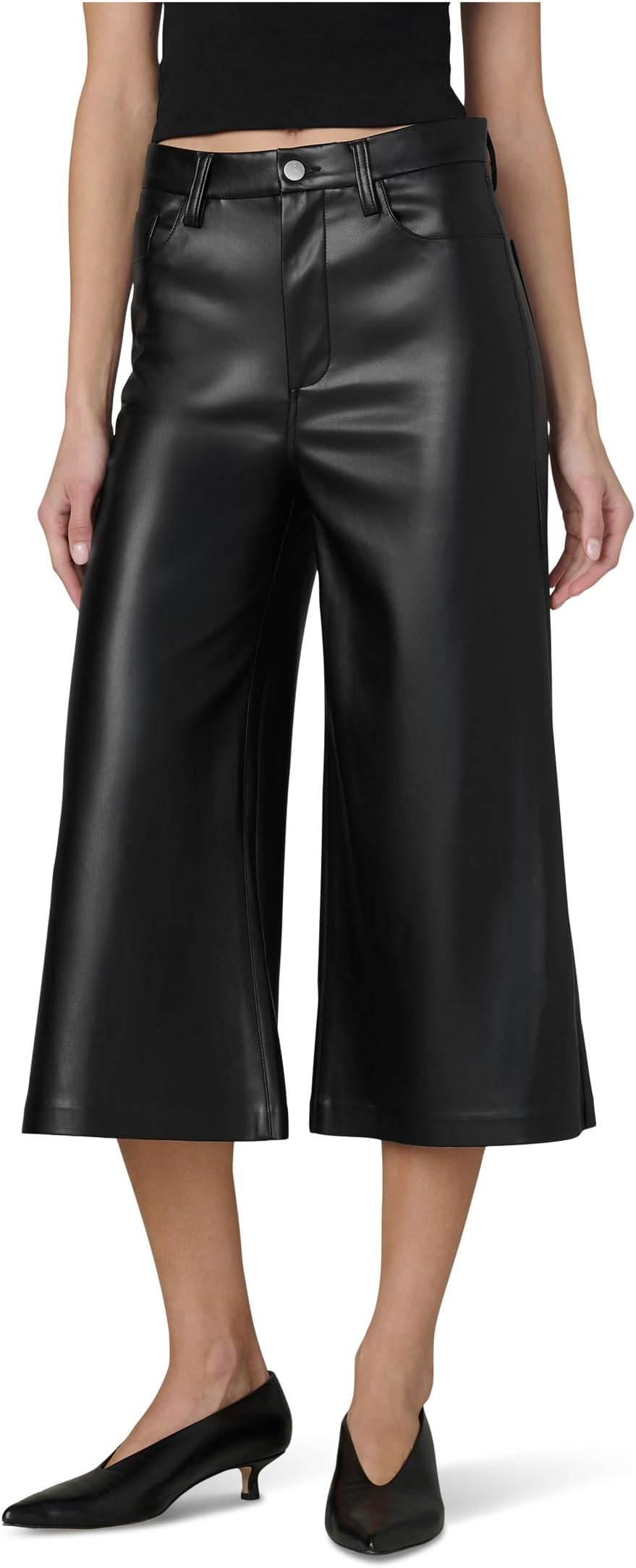 

Брюки Joe's Jeans The Culotte Vegan Leather, черный