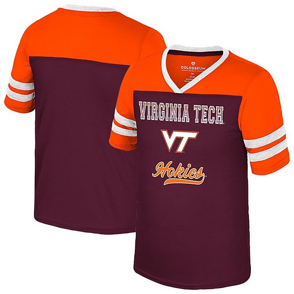 

Детская футболка Virginia Tech Hokies Princess Bubblegum Bling цвета марсала Colosseum