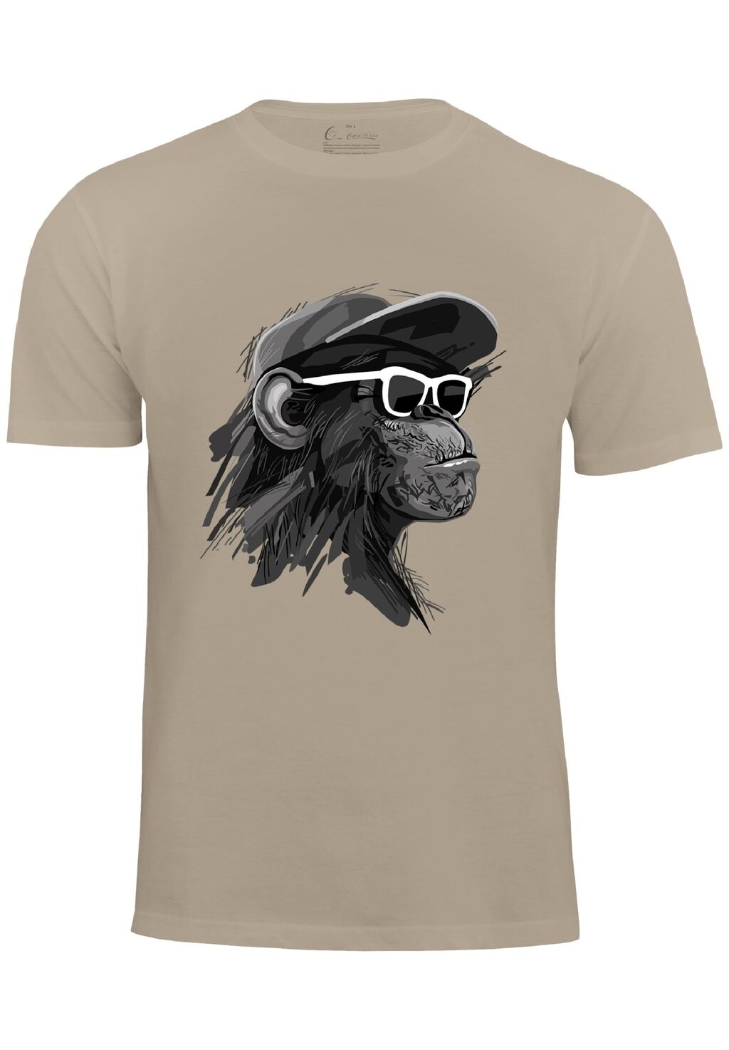

Футболка с принтом COOL MONKEY Cotton Prime, цвет beige