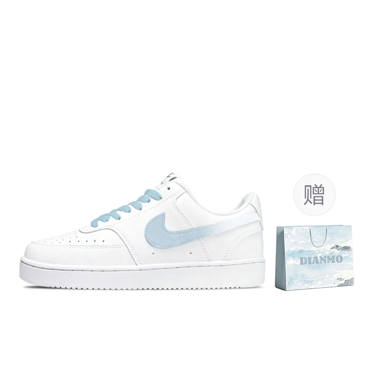 Кроссовки низкие Nike Court Vision 1 бело-синие