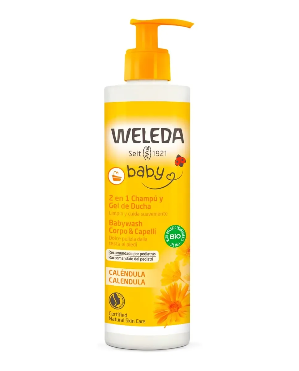 Шампунь и гель для душа с календулой 400 мл Weleda
