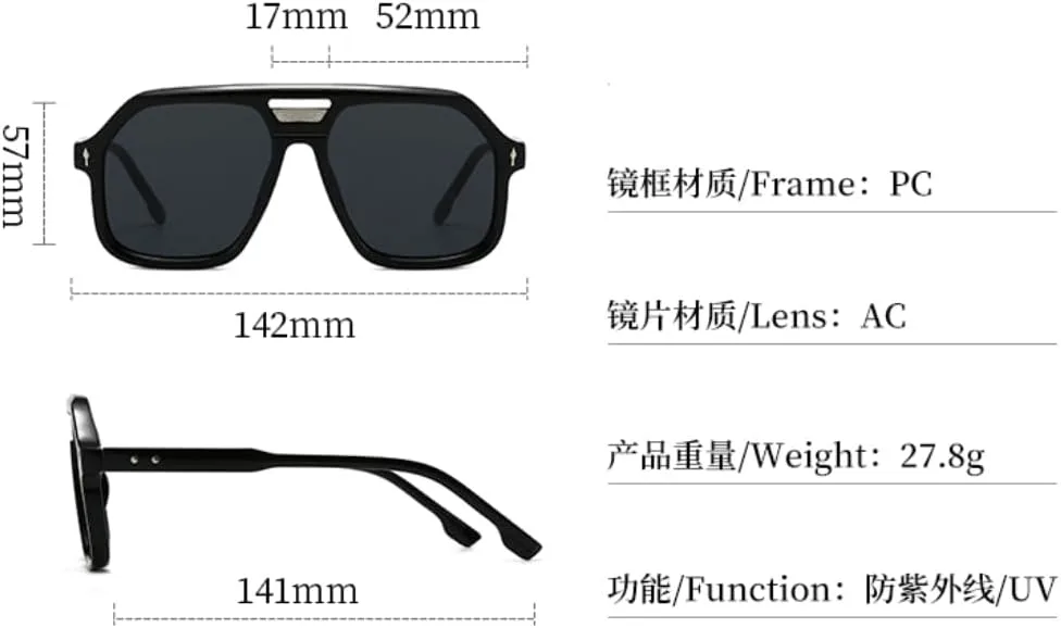 

Солнцезащитные очки с защитой UV400 | Градиентная синяя большая оправа | для женщин и мужчин, для занятий спортом на открытом воздухе и вождения DSVIGF, 10