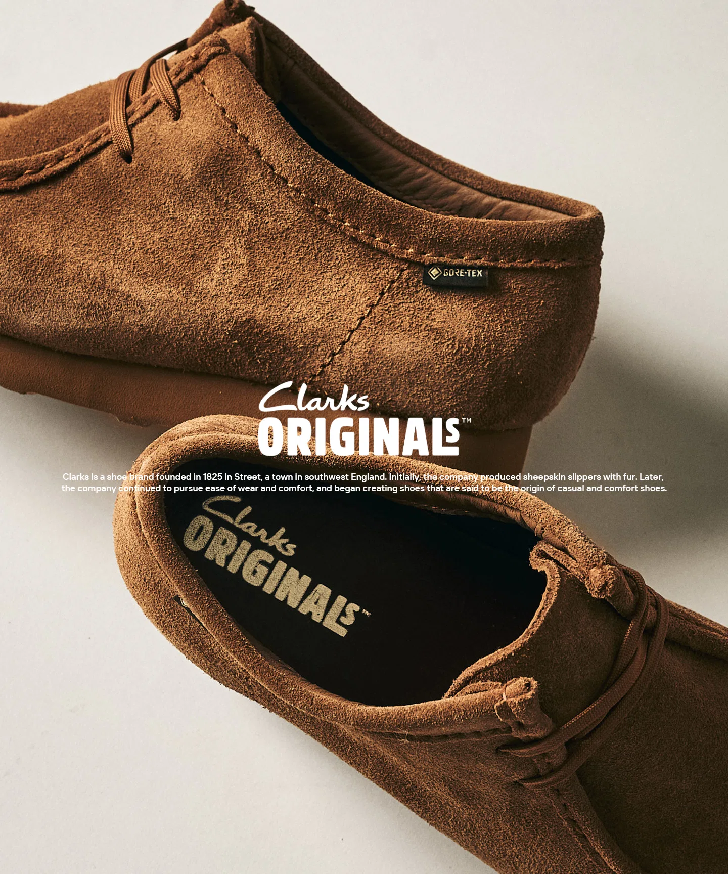 Мужские кроссовки Clarks Wallabee GTX кожаные коричневые — фото 3