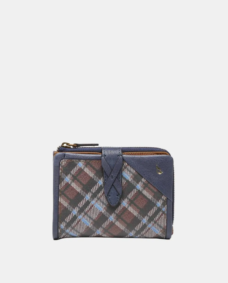 

Маленький кошелек Freedom из кожи в клетку Abbacino, синий