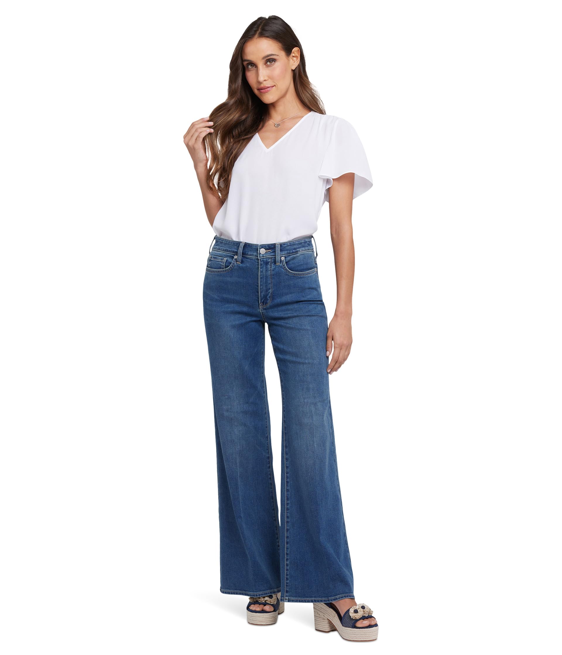 

Джинсы NYDJ Mia Palazzo Jeans In Valencia Surf, Valencia Surf