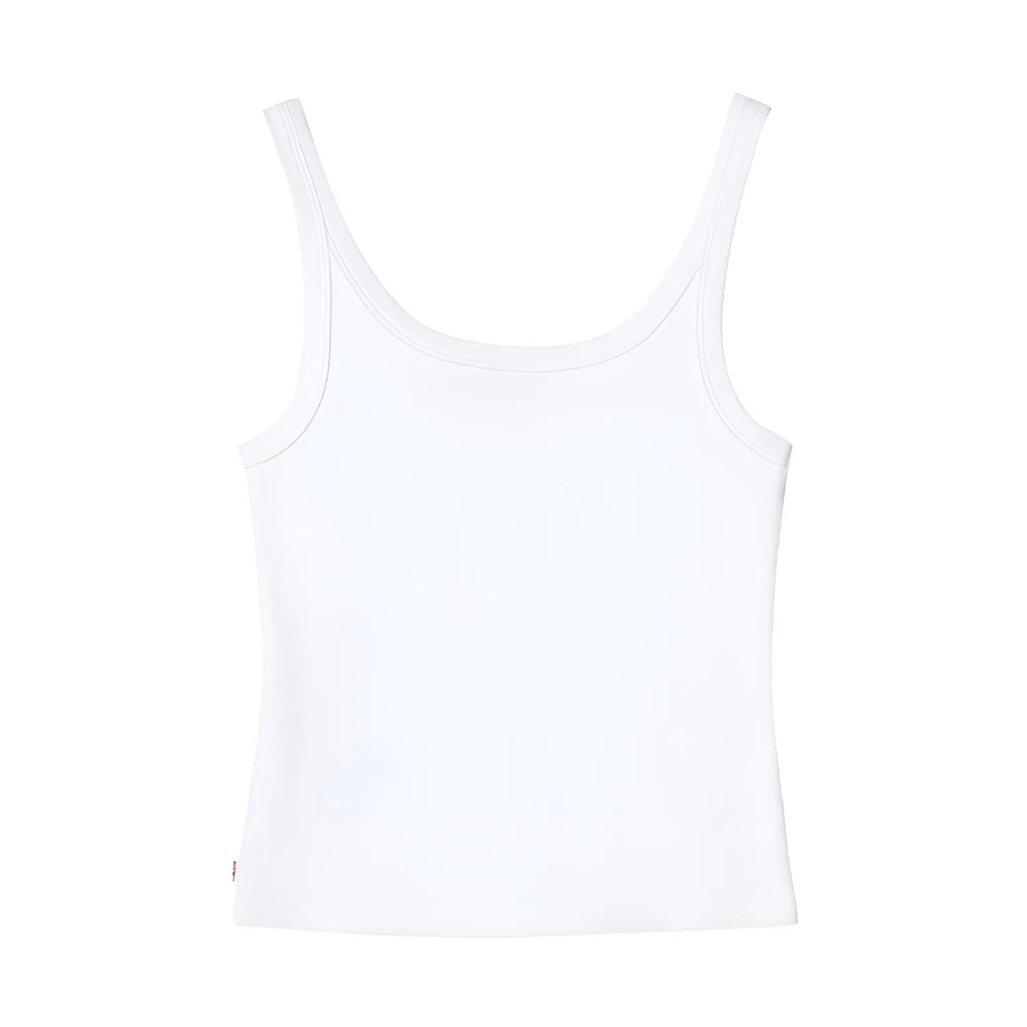 Топ женский белый U-neck Moderate Racerback Levis, White — фото 3