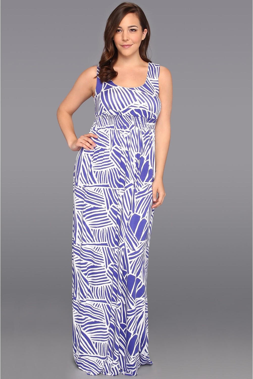 

Платье Rachel Pally Plus Plus Size Long Shirred Tank Dress, цвет River Ray