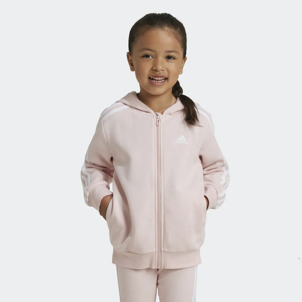 

Adidas Спортивная куртка для активного отдыха "LK 3S FL FZ HD" Adidas Sportswear, белый