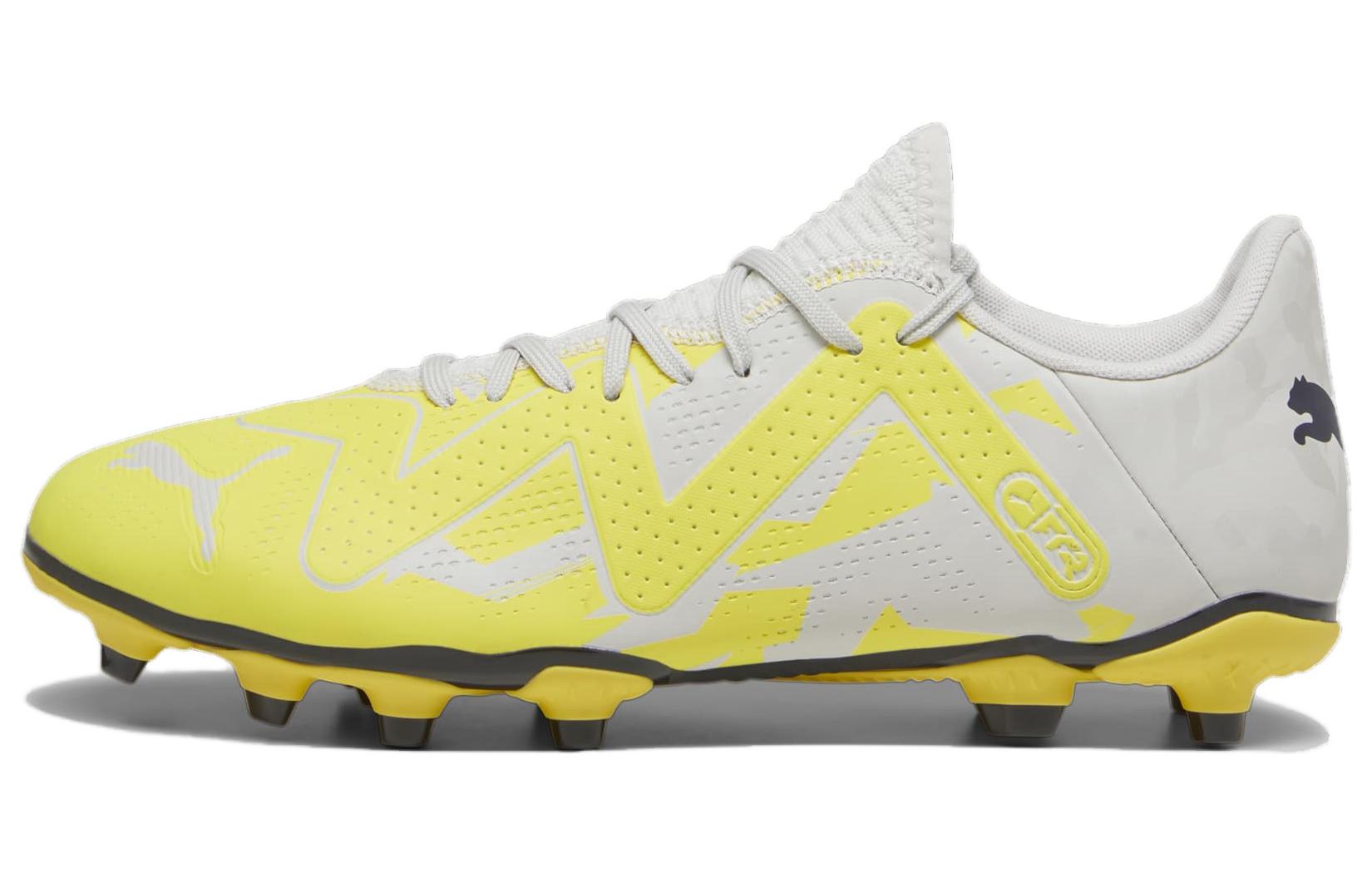 

PUMA Бутсы футбольные Future Play AG Short Rubber Studs FG Long Rubber Studs для мужчин, желто-белые