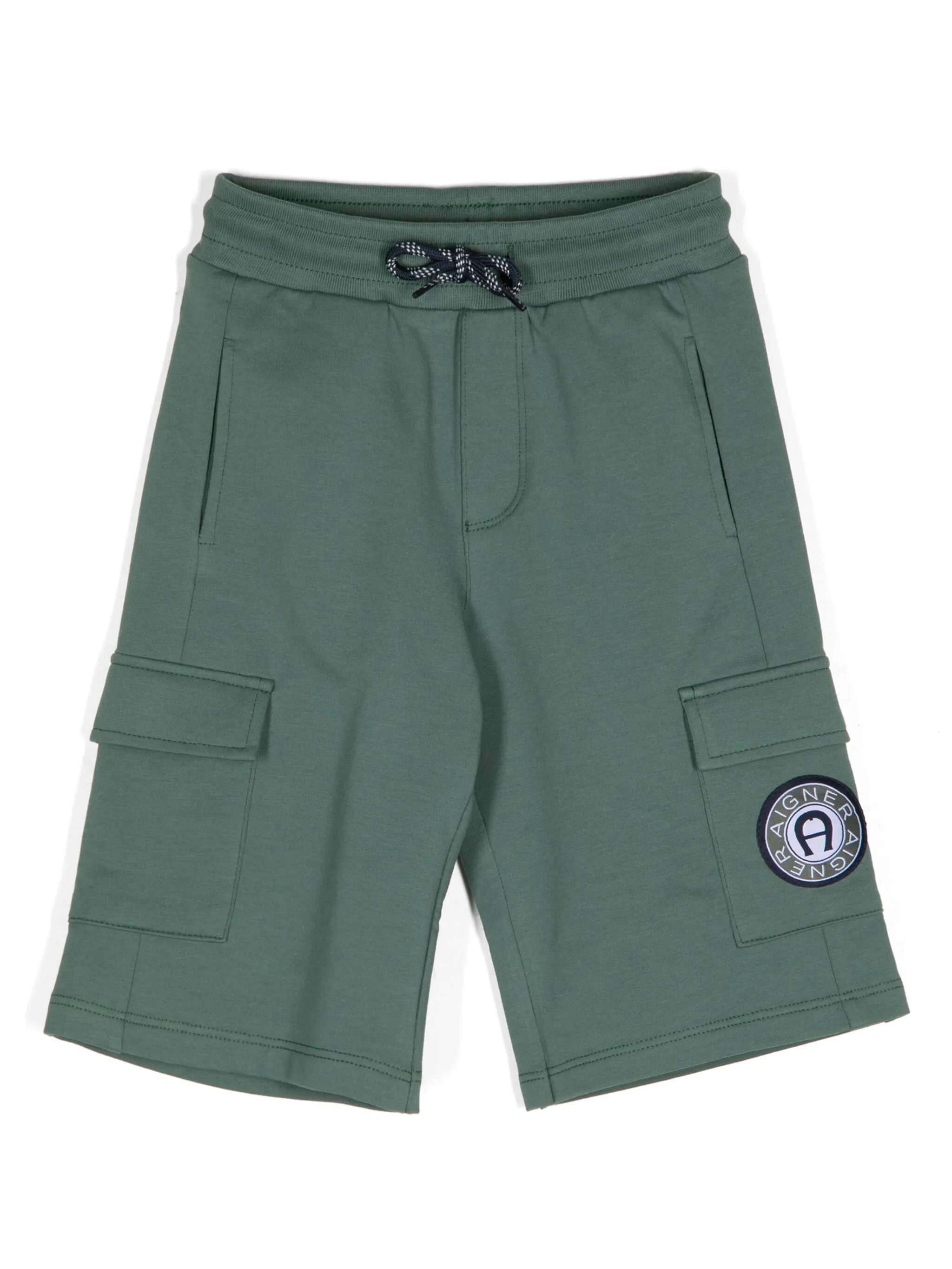 

Шорты карго с логотипом Aigner Kids, зеленый