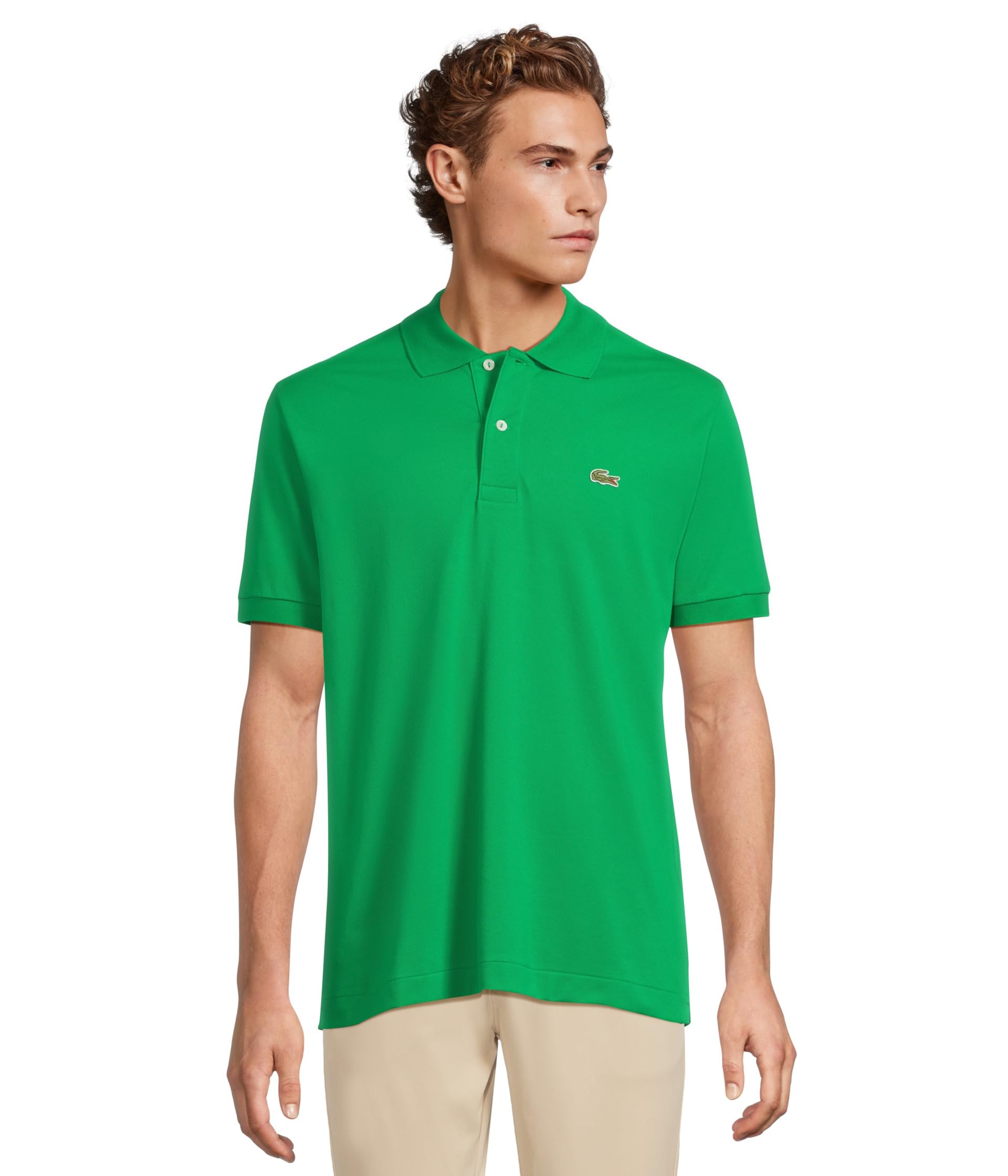 

Поло Lacoste Classic Fit L.12.12 Light Pique Polo, зеленый