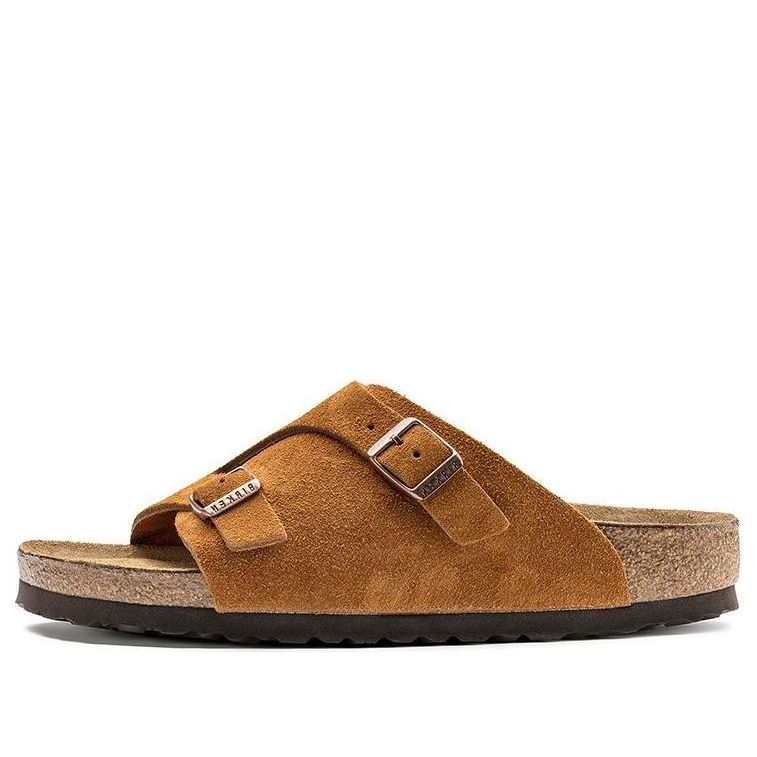 

Тапочки Birkenstock Zrich Soft Footbed Suede Leather 'Mink' 1009534, коричневый