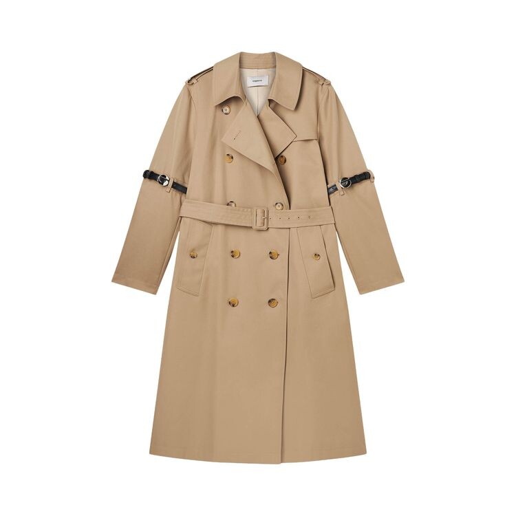 

Тренчкот Coperni Hybrid Trench Coat Beige, желто-коричневый
