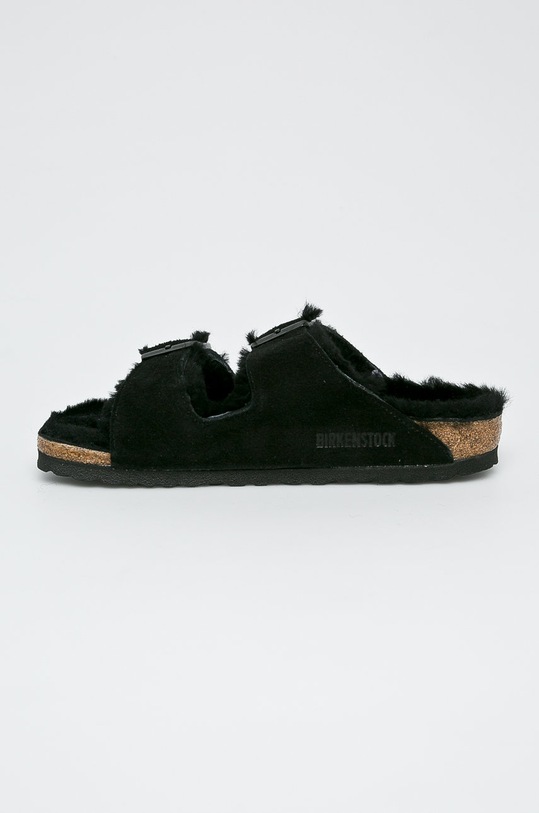 Тапочки Arizona Fur Birkenstock, черный — фото 3