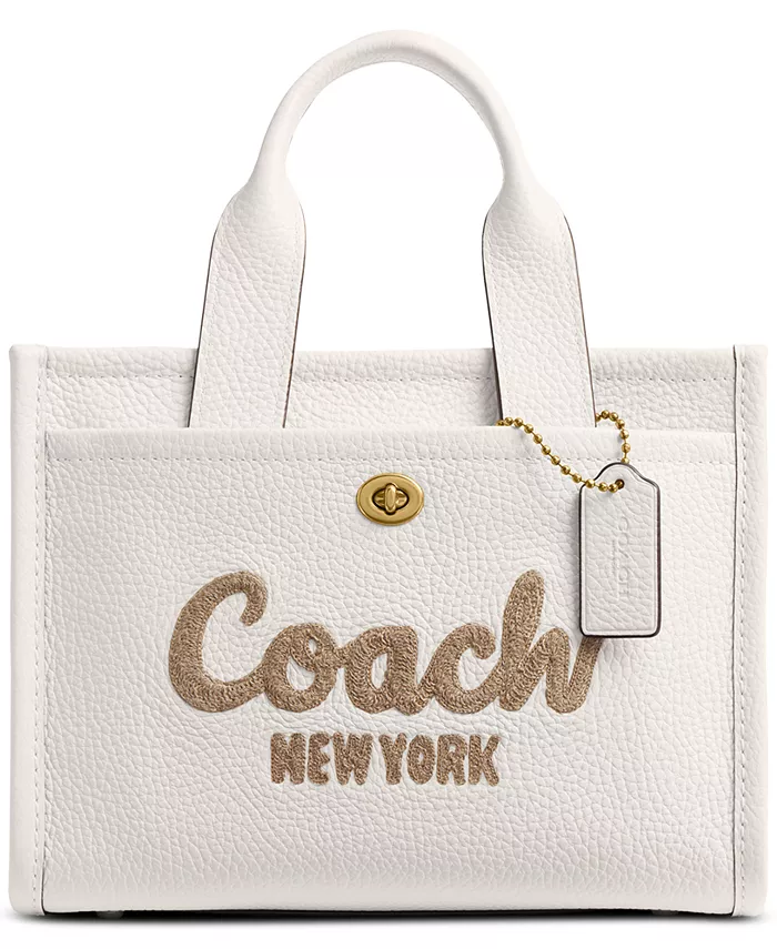 

Сумка-тоут Cargo из зерненой кожи 26 COACH, белый