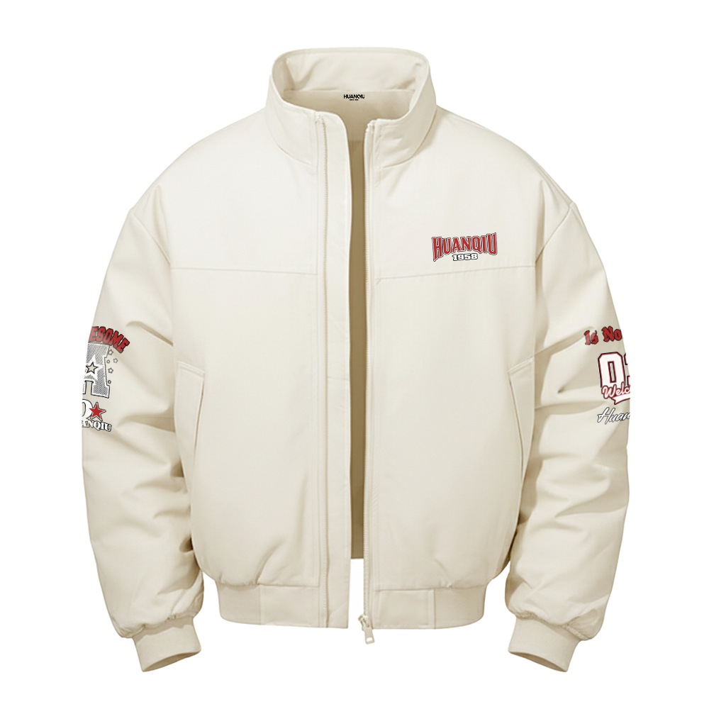 

Пуховик Unisex Stand Collar Thickened HUANQIU, экрю[padded and thickened]