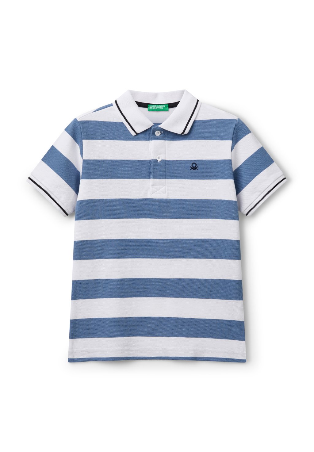 

Поло STRIPED SHORT SLEEVE United Colors of Benetton, мультиколор