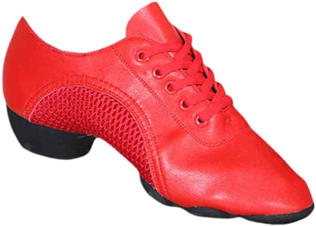 

Босоножки на каблуке для женщин, женские латинские туфли для танцев, однотонные туфли с резиновой подошвой, современные тренировочные танцевальные туфли (Цвет: красный, Размер: 6 UK) Generic