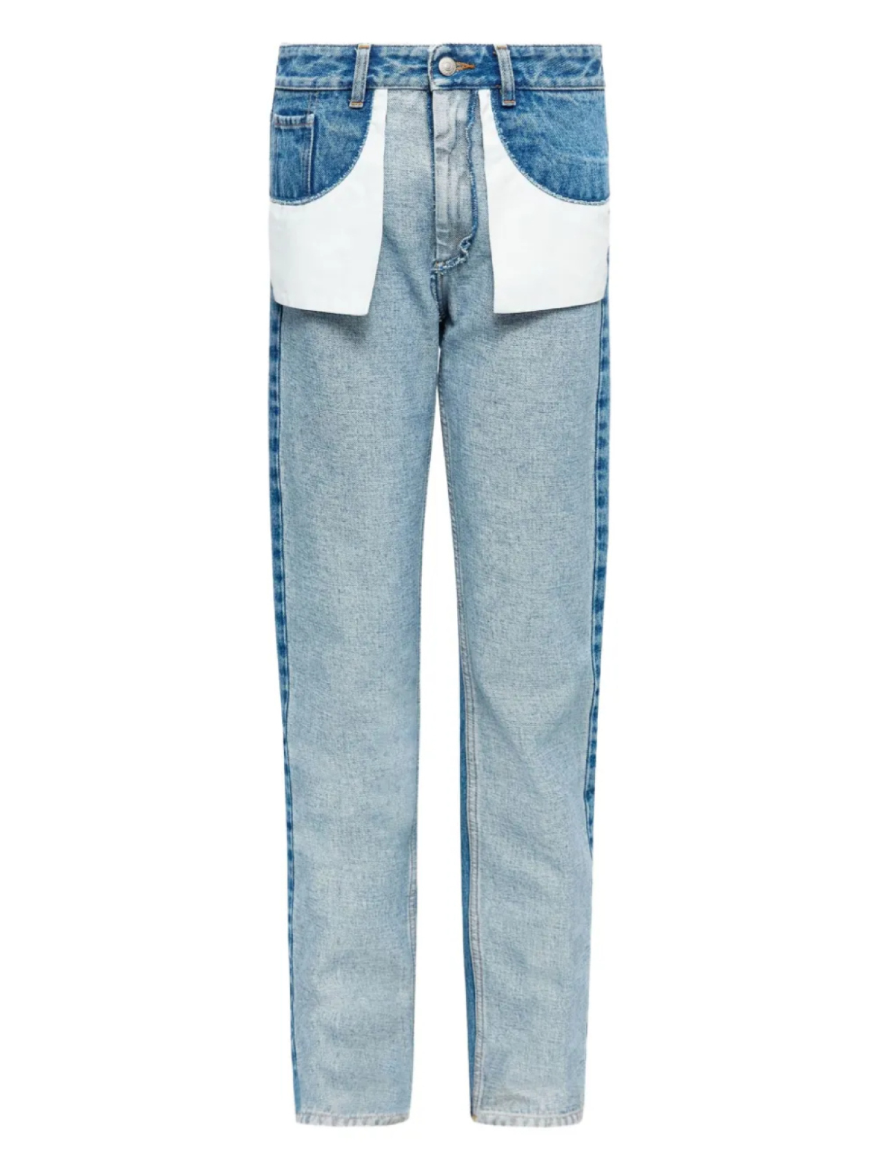 

MM6 Maison Margiela джинсы с наружными швами, синий