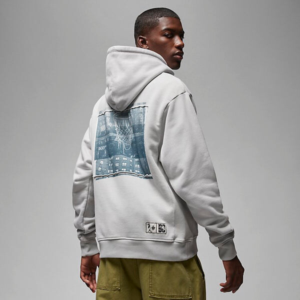 

Толстовка Air Jordan x UNION x Bephies Beauty Supply Fleece Hoodie 'Grey Fog', серый
