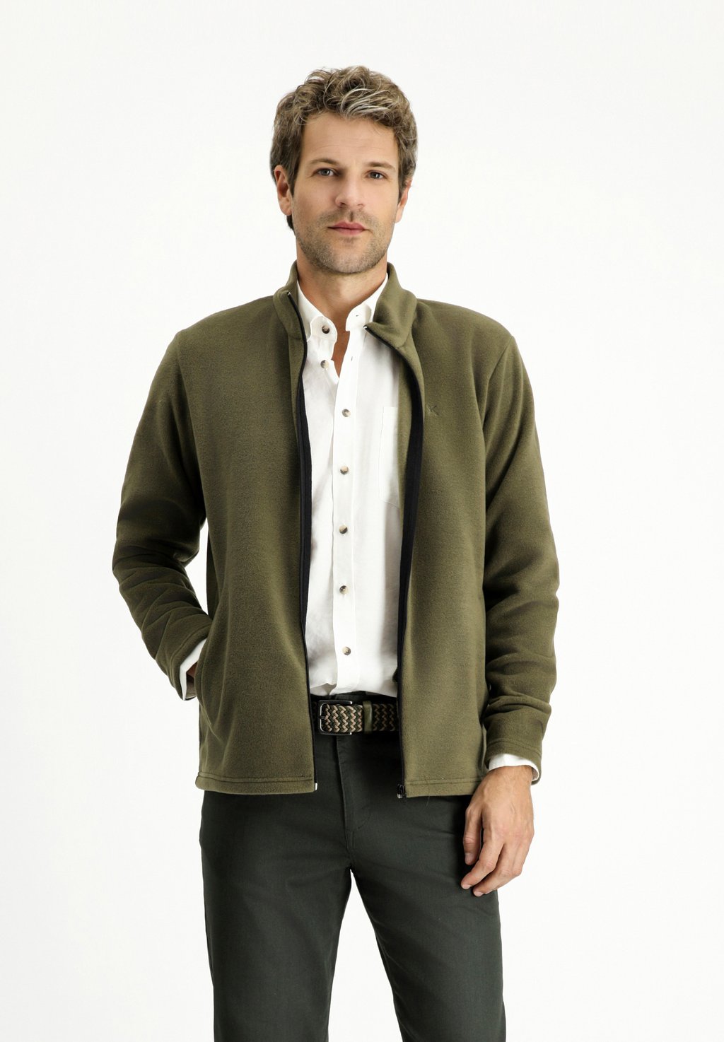 

Флисовая куртка ZIPPER Kigili, цвет Medium Khaki
