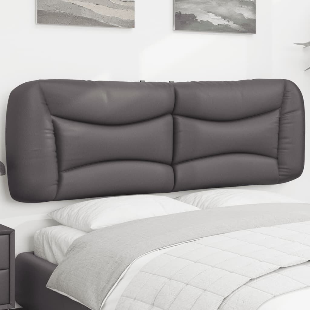 

Подушка на изголовье серая 160 см экокожа DKD HOME DECOR