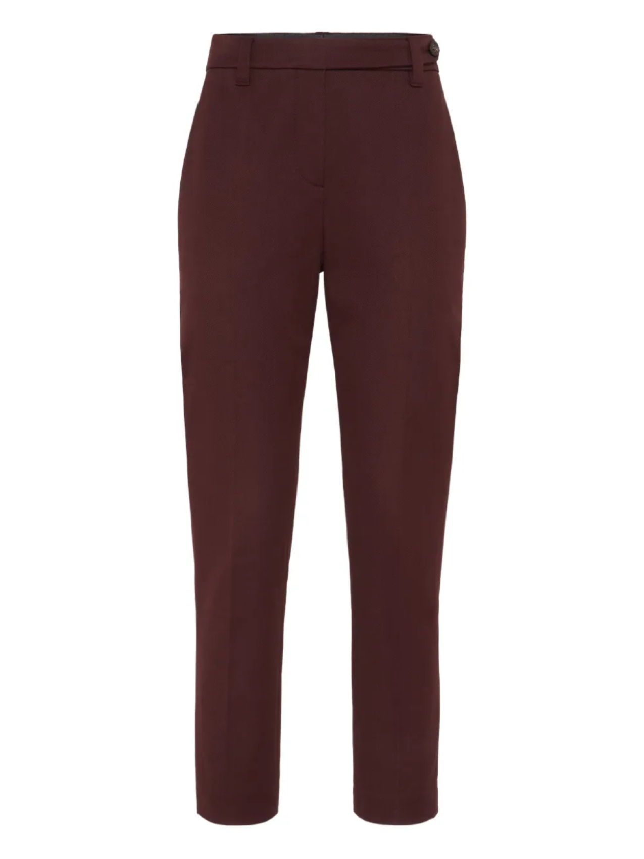 

Брюки Brunello Cucinelli из эластичного хлопка с застежкой на пуговицы, красный