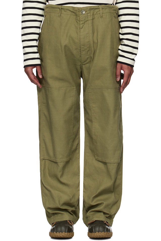 

Брюки малярные Engineered Garments, зеленый