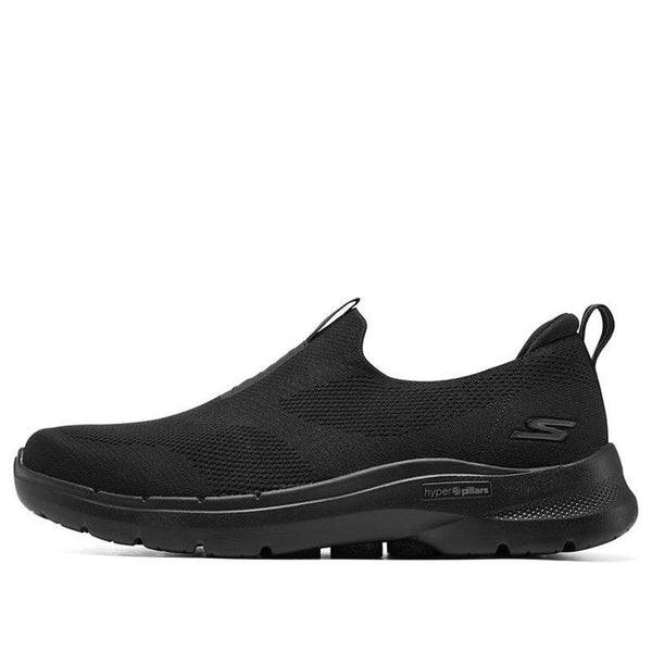 

Кроссовки go walk 6 slip on 'triple black' Skechers, черный