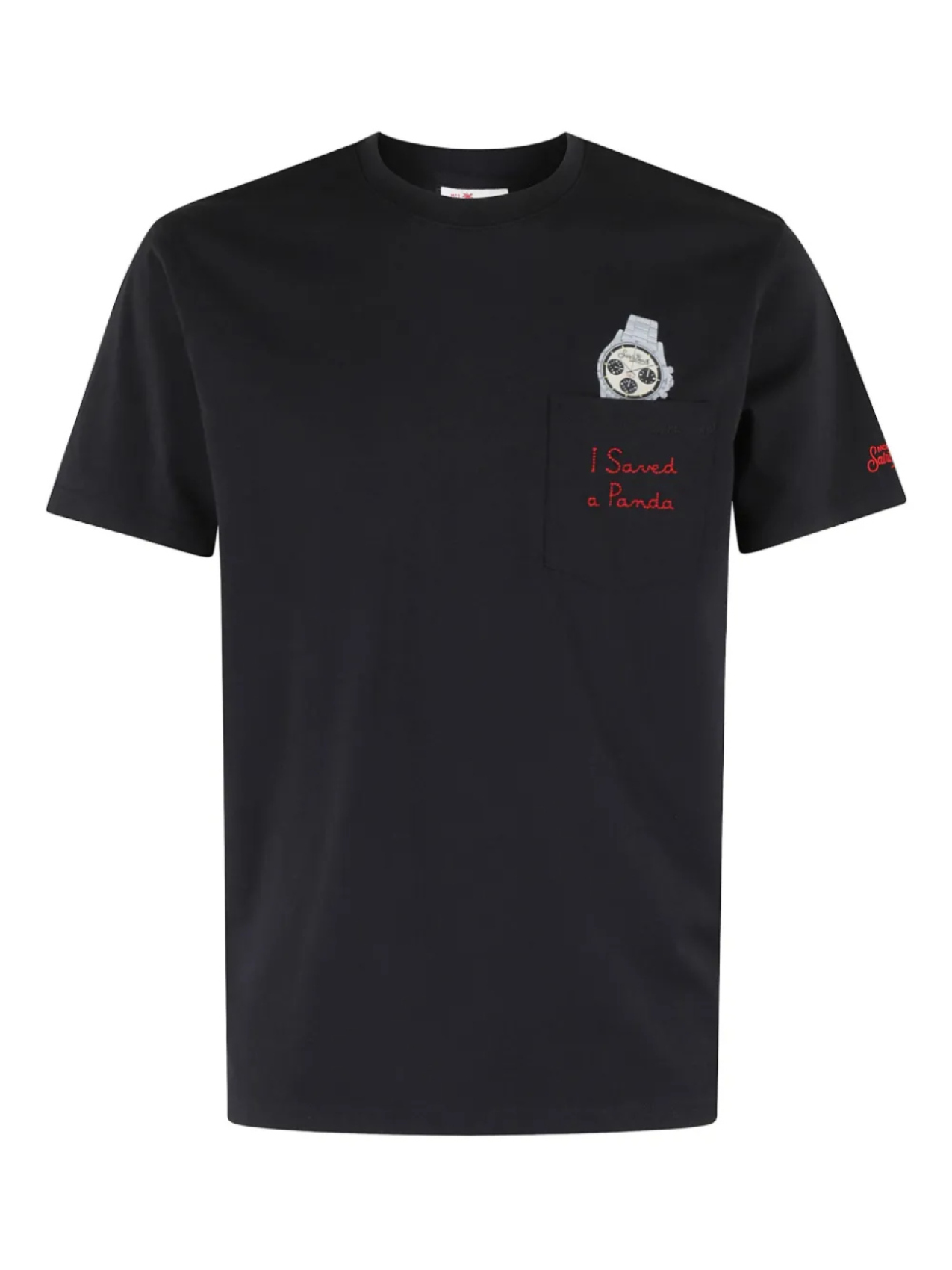

Футболка с круглым вырезом MC2 Saint Barth, черный