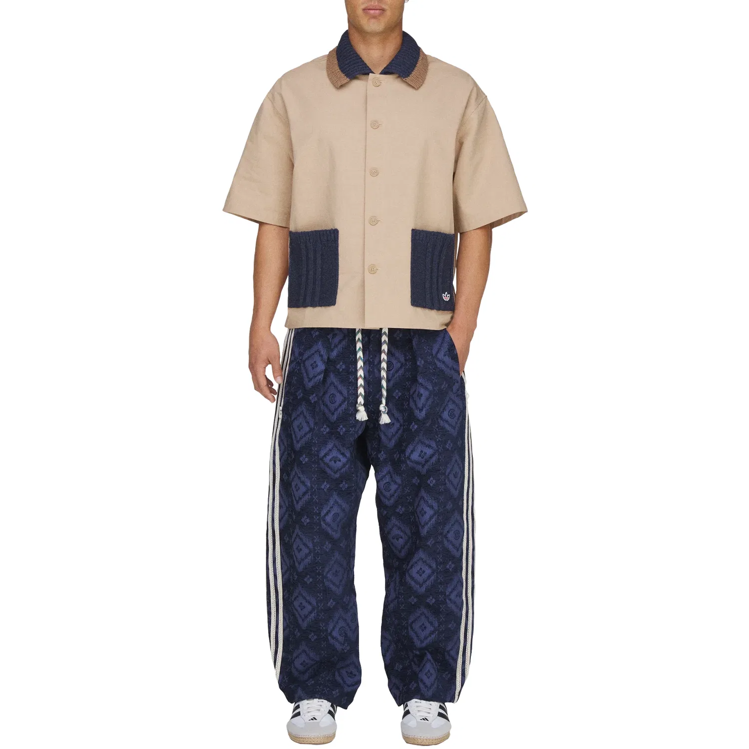 Повседневные брюки CLOT By EDISON CHEN Adidas Originals Tech Indigo — фото 4