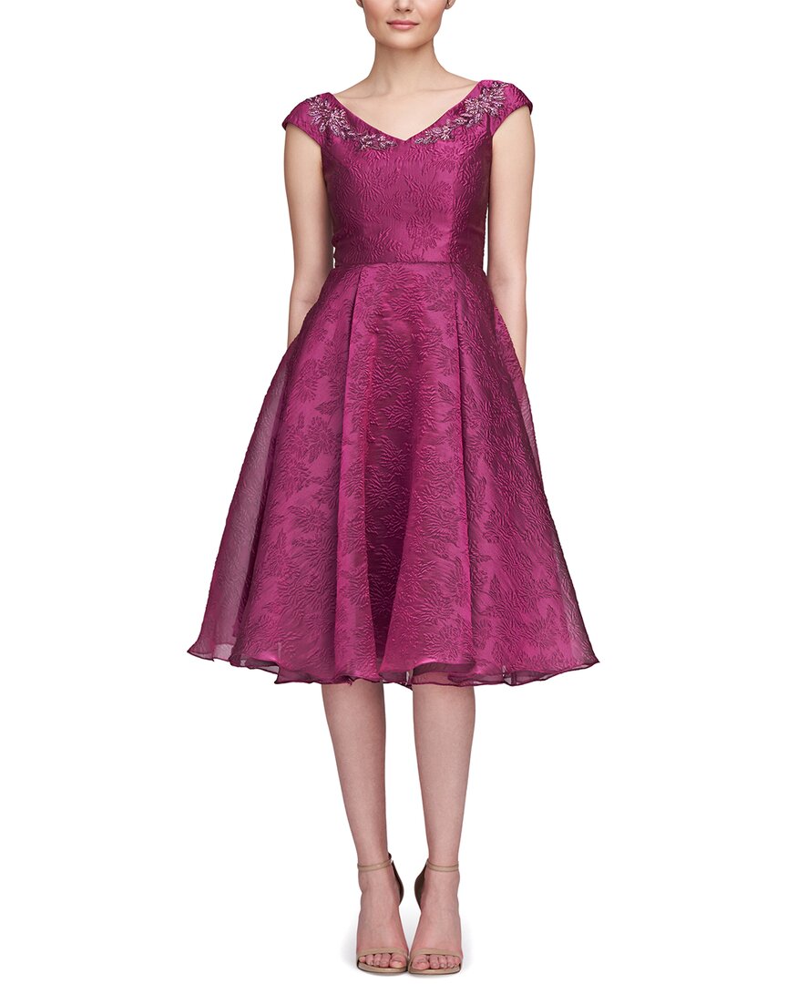 

Коктейльное платье Theia Kit с вырезом-лодочкой, белый