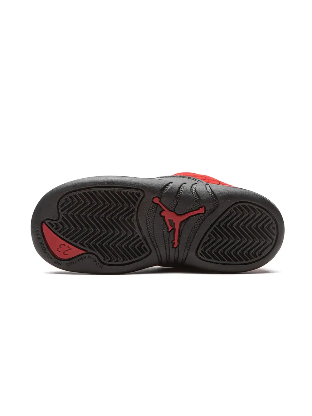 Кроссовки Air Jordan 12 "Reverse Flu Game" Jordan Kids, красный — фото 4
