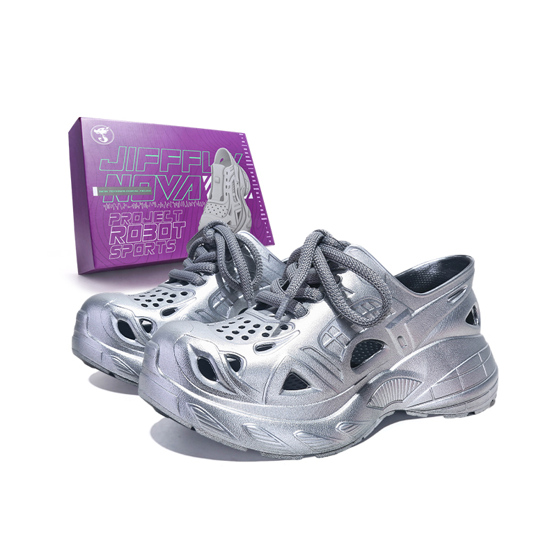 

Jifffly Удобные клоги мужские серебристые, цвет Silver