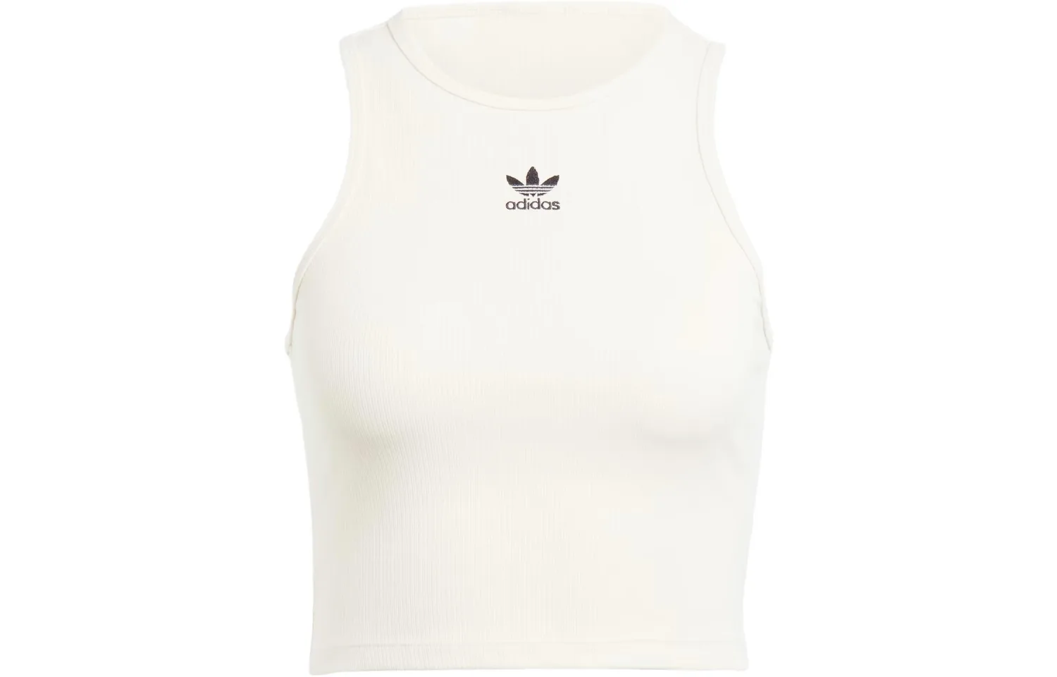 Adidas Originals Футболка-майка ESSENTIALS женская экрю с круглым вырезом