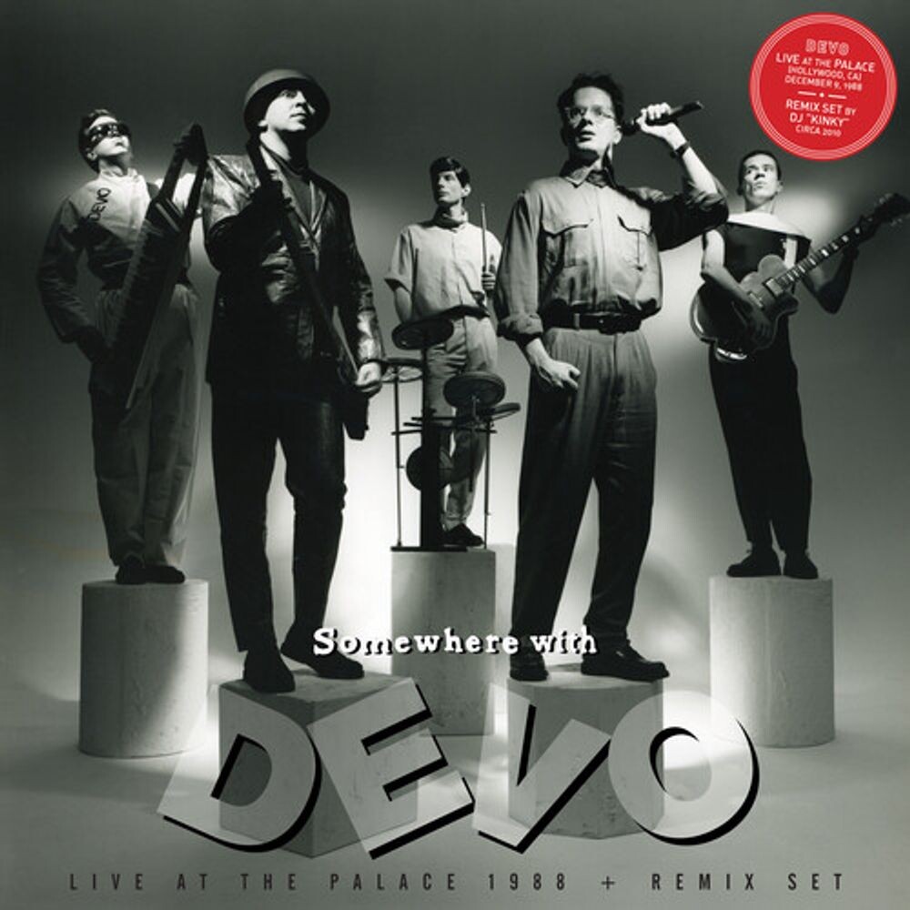 

Виниловая пластинка LP Somewhere With Devo: Live At The Palace 1988 + Remix Set [Clear w/ Red/Yellow Swirl Vinyl] - Devo